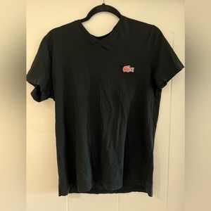 Men Lacoste Black T shirt